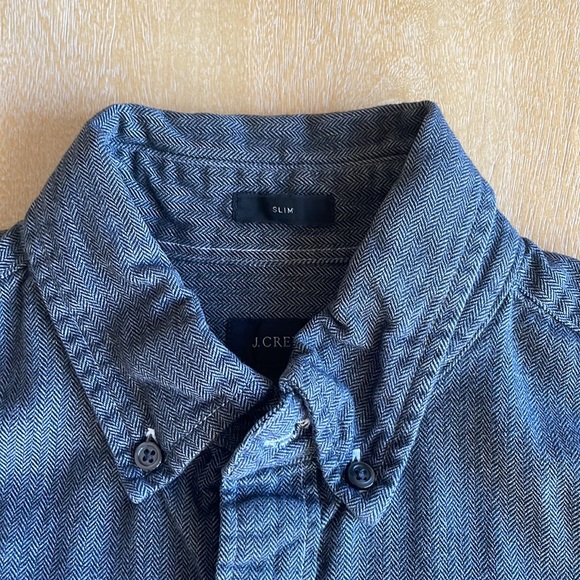 J. Crew Slim Fit Herringbone Button-down - Size S - Picture 5 of 9